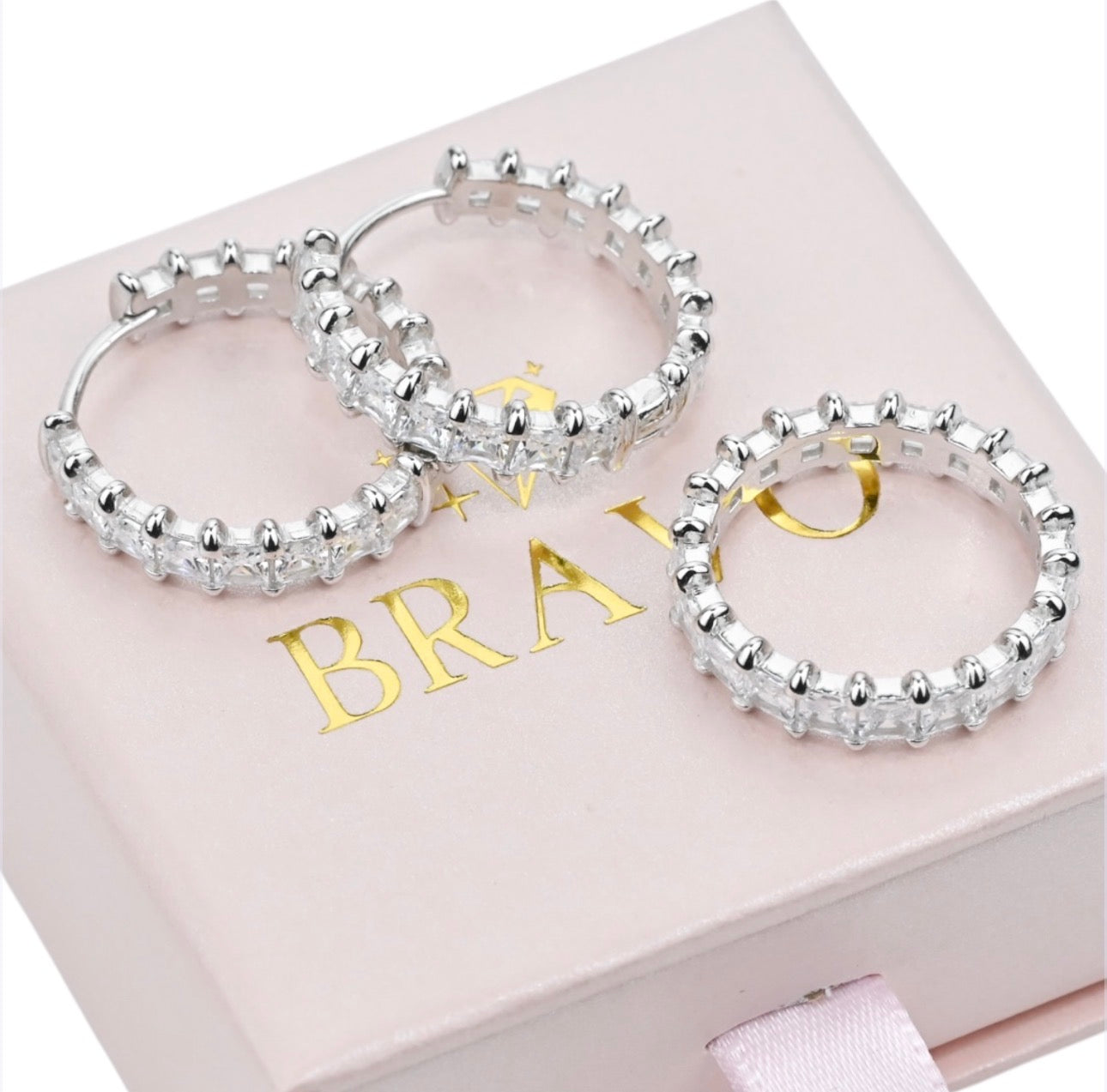 Silver Set (Hoops Earrings & Ring)
