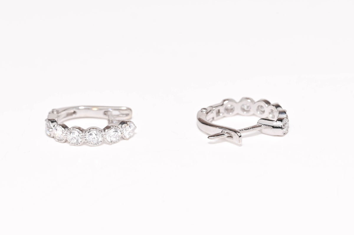 Kids Earrings White Gold 585(14K)