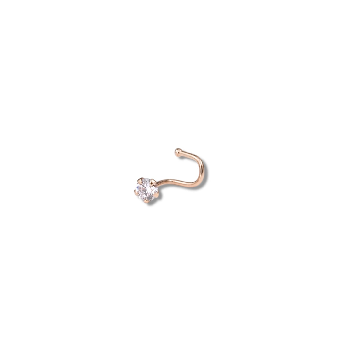 Nose Piercing White stone