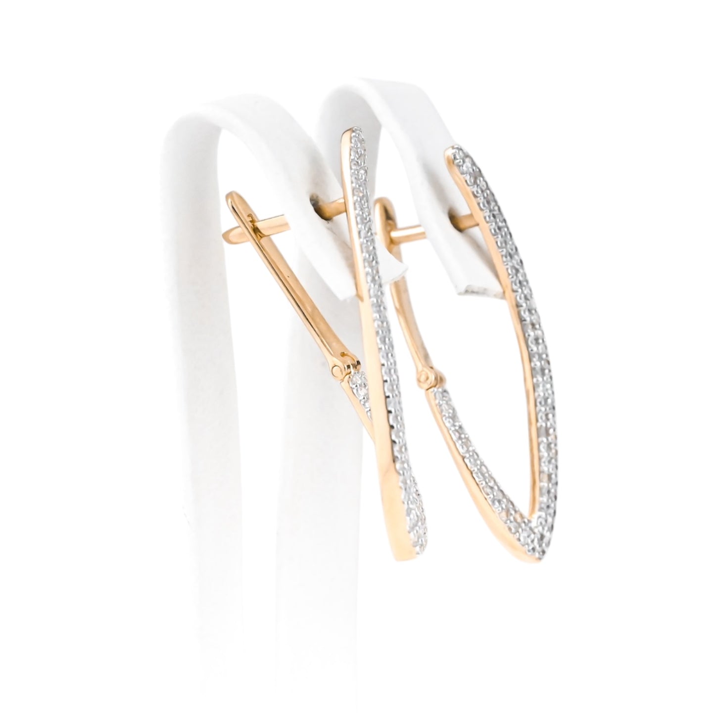 Zirconia stones Gold Earrings