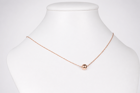 Necklace Rose Gold 584(14K) with Ball Pendant