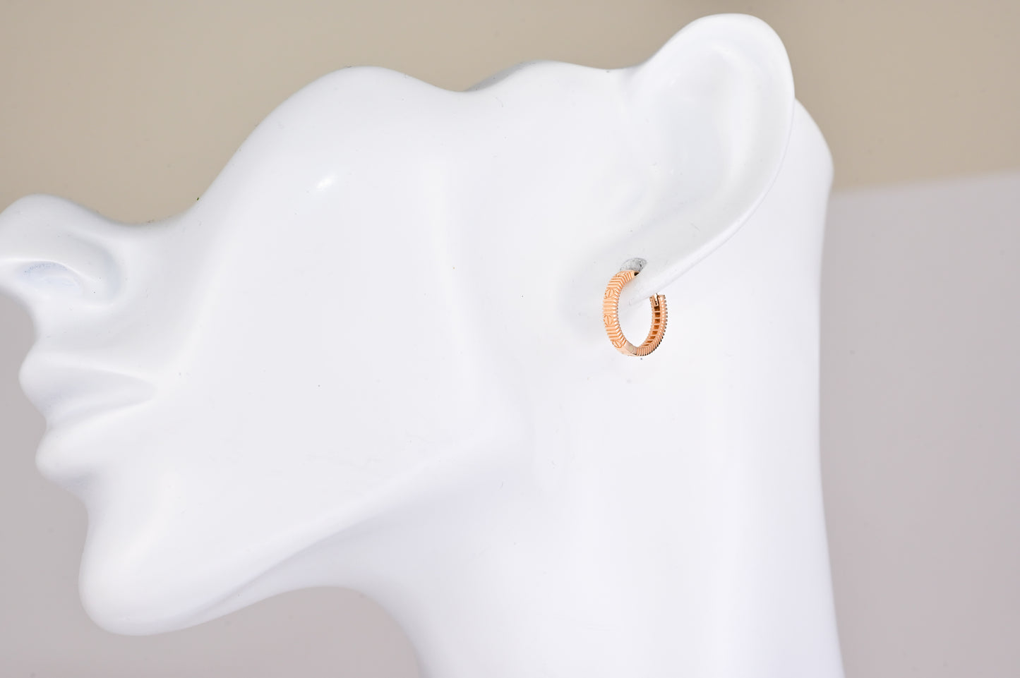 Rose Gold Hoops Earrings