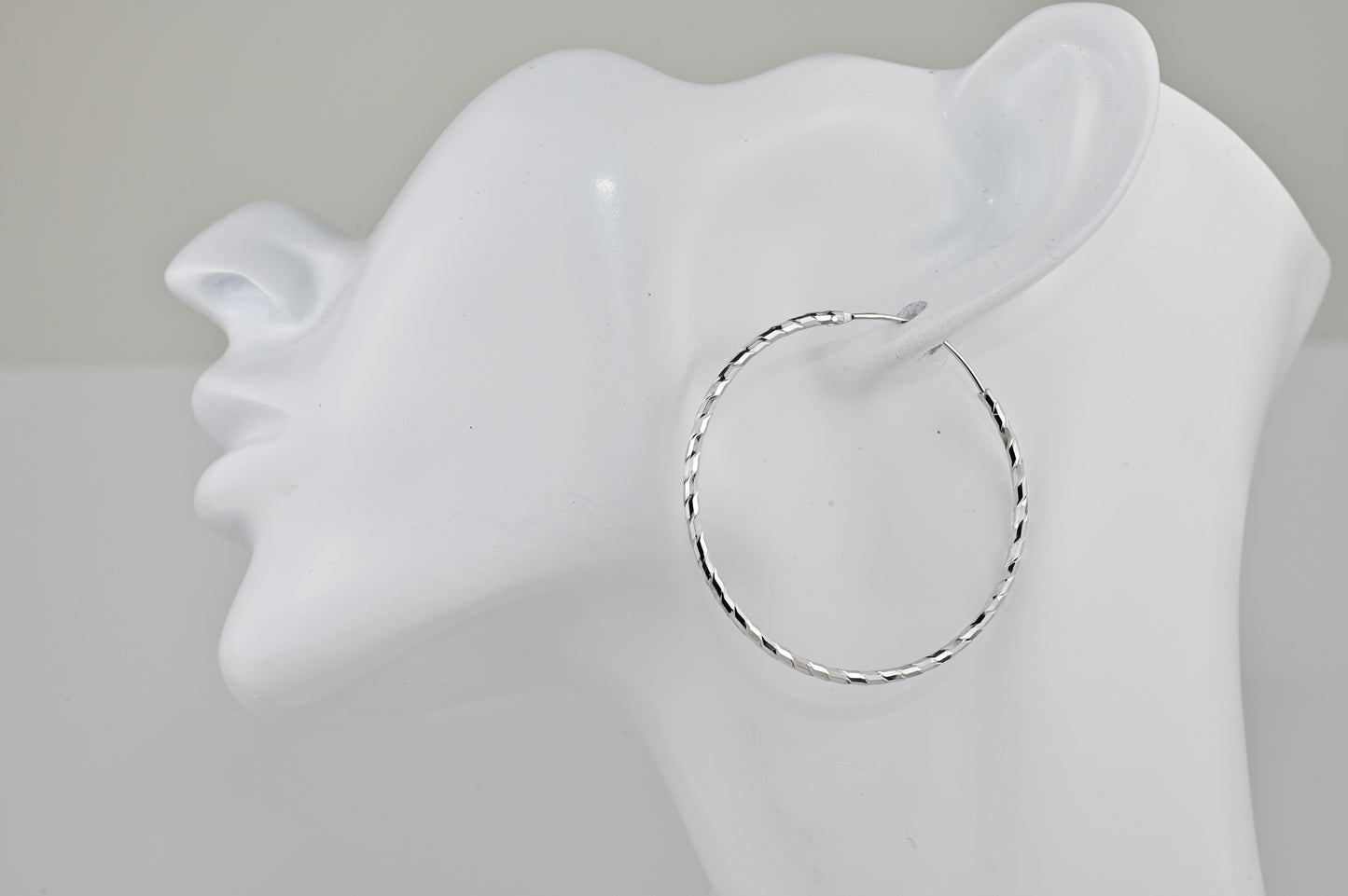 Hoops Silver Earrings (Different Sizes available)