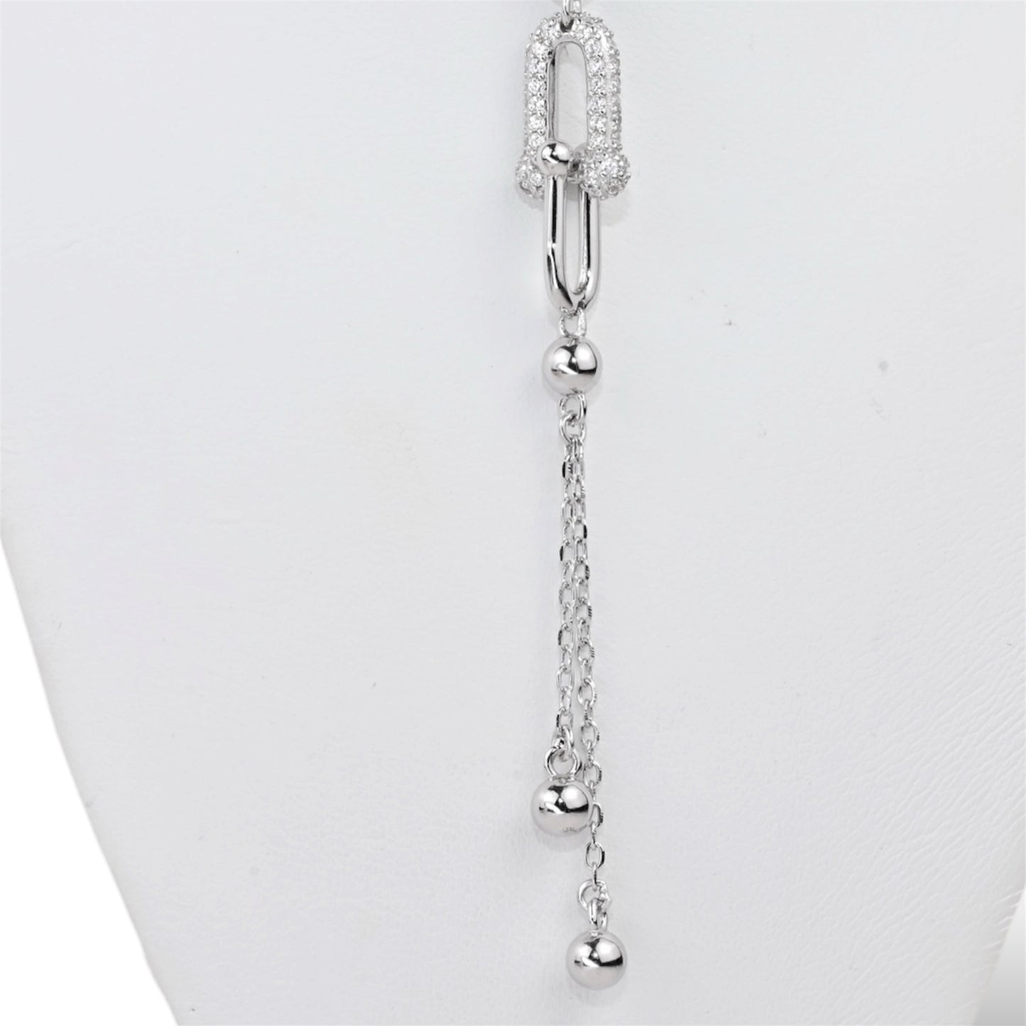 Silver Necklace Tie