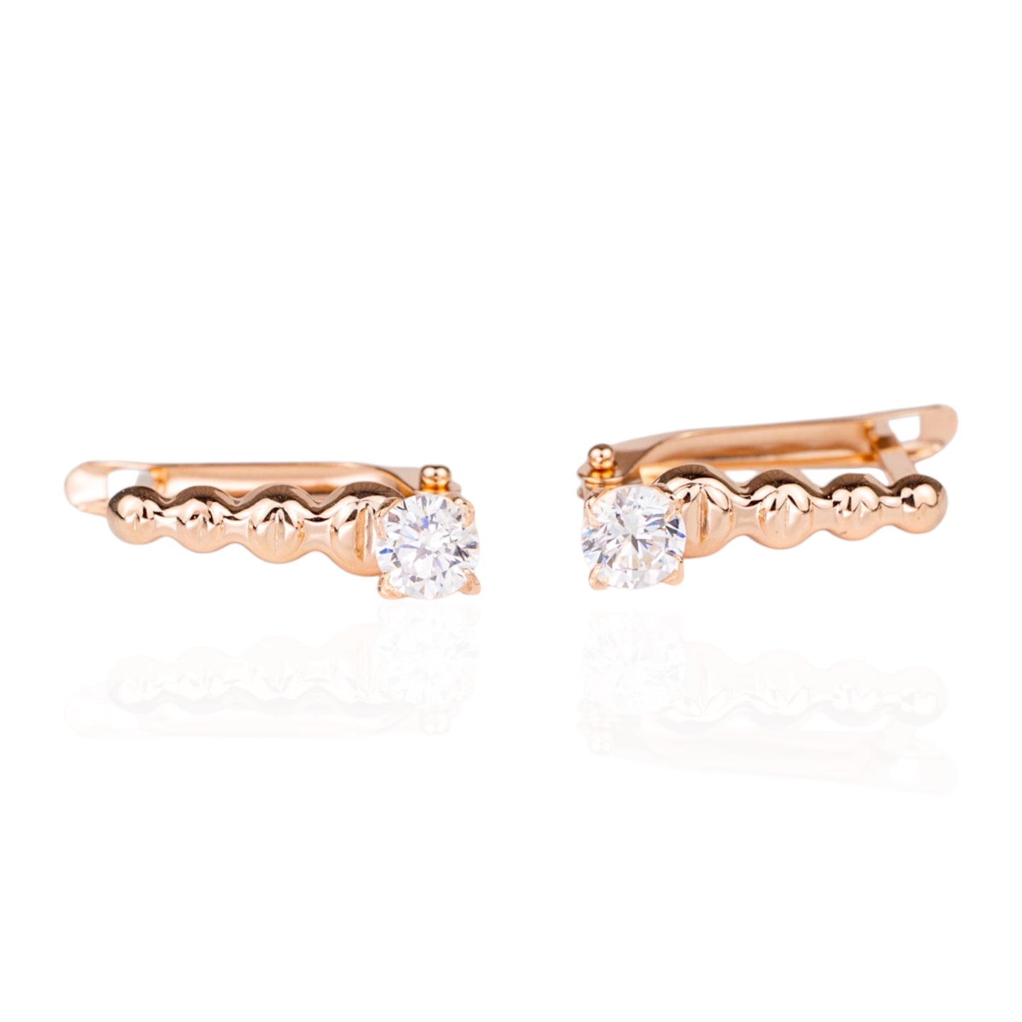 Rose Gold 585 Earrings