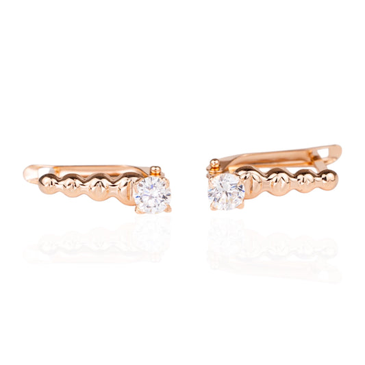 Rose Gold 585 Earrings