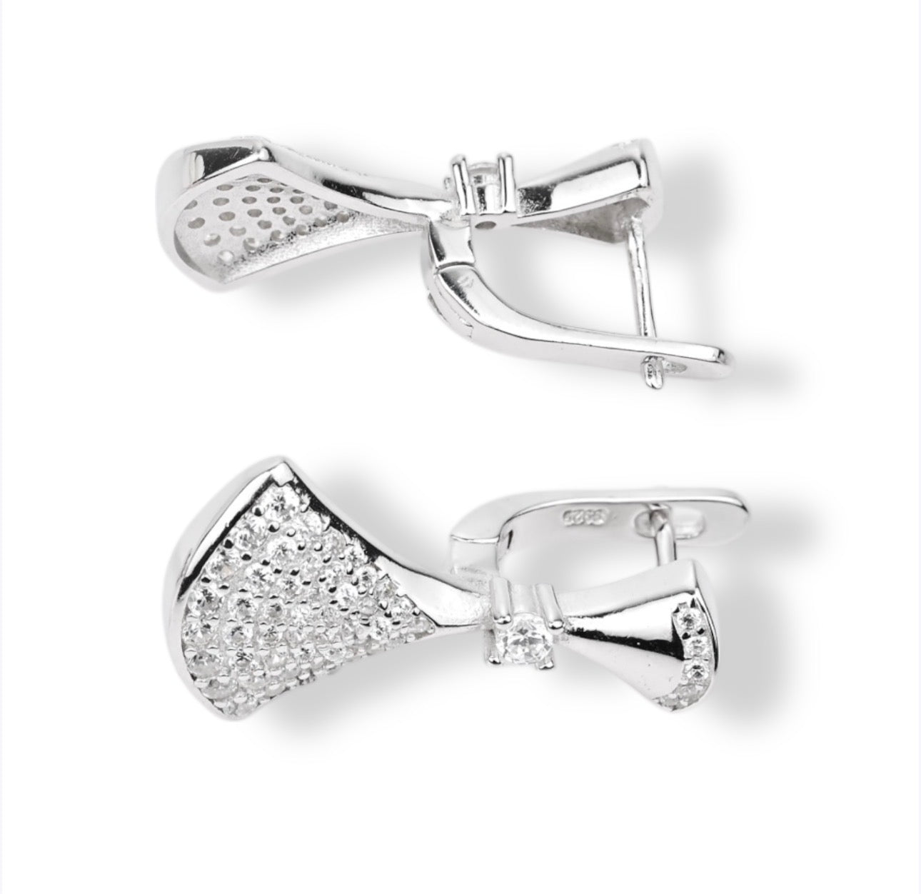 Silver Set with Zirconia stones (Earrings, Ring, Pendant)