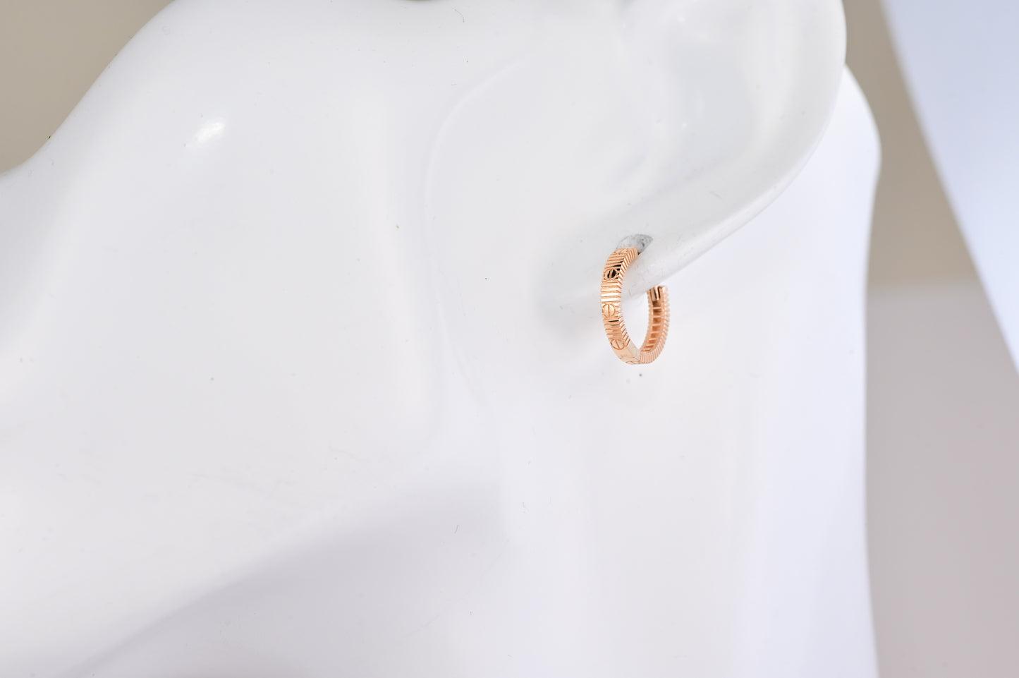 Rose Gold Hoops Earrings