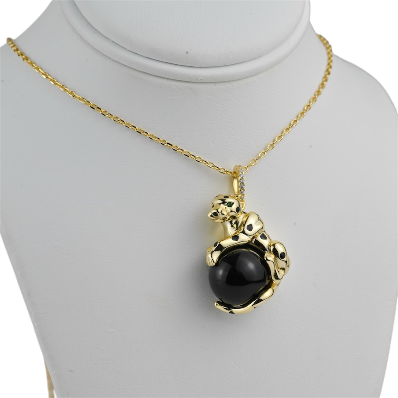 Silver Necklace Panther