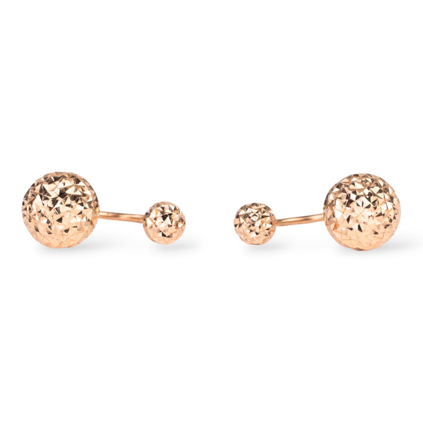 Screw in Earrings Rose Gold 585 (14K)