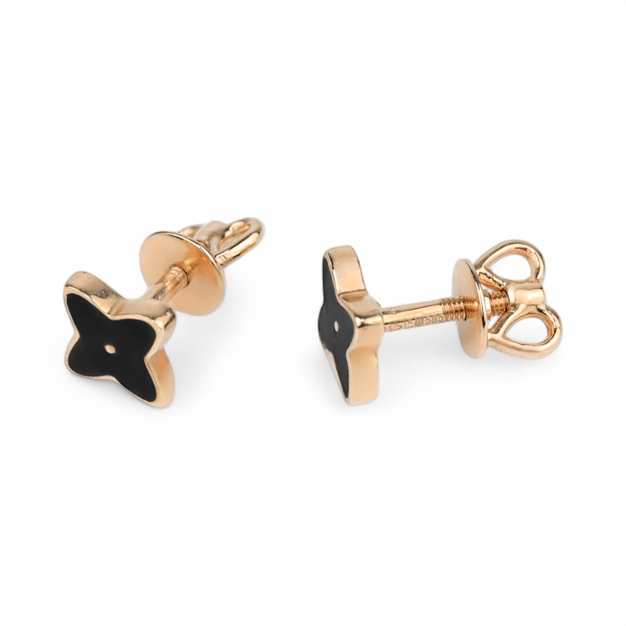 Stud Earrings with Enamel