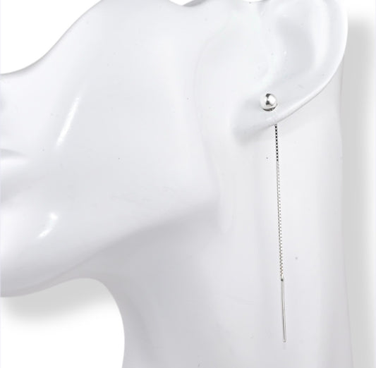 Silver Thread Earrings