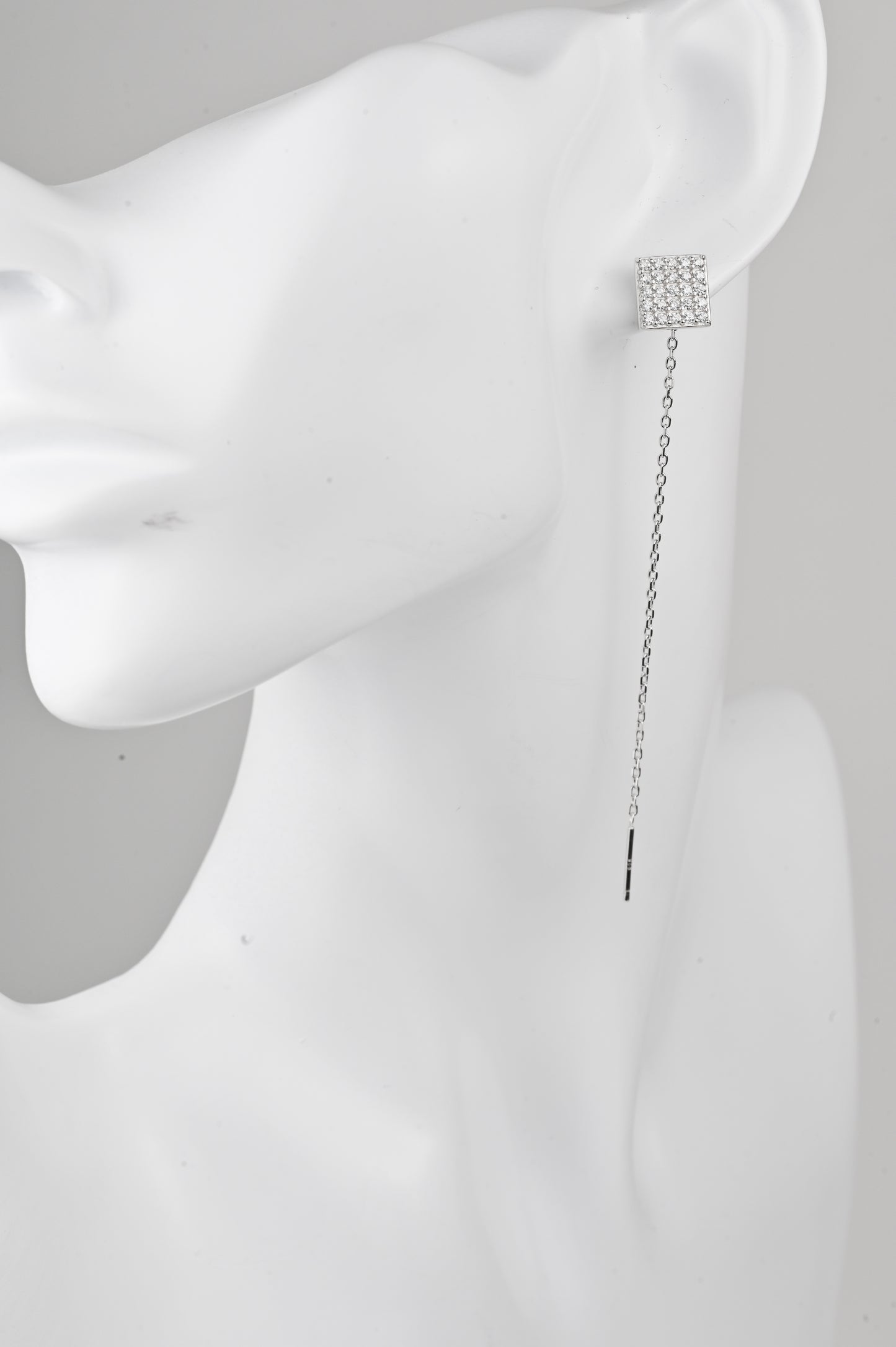 Threads Silver Earrings