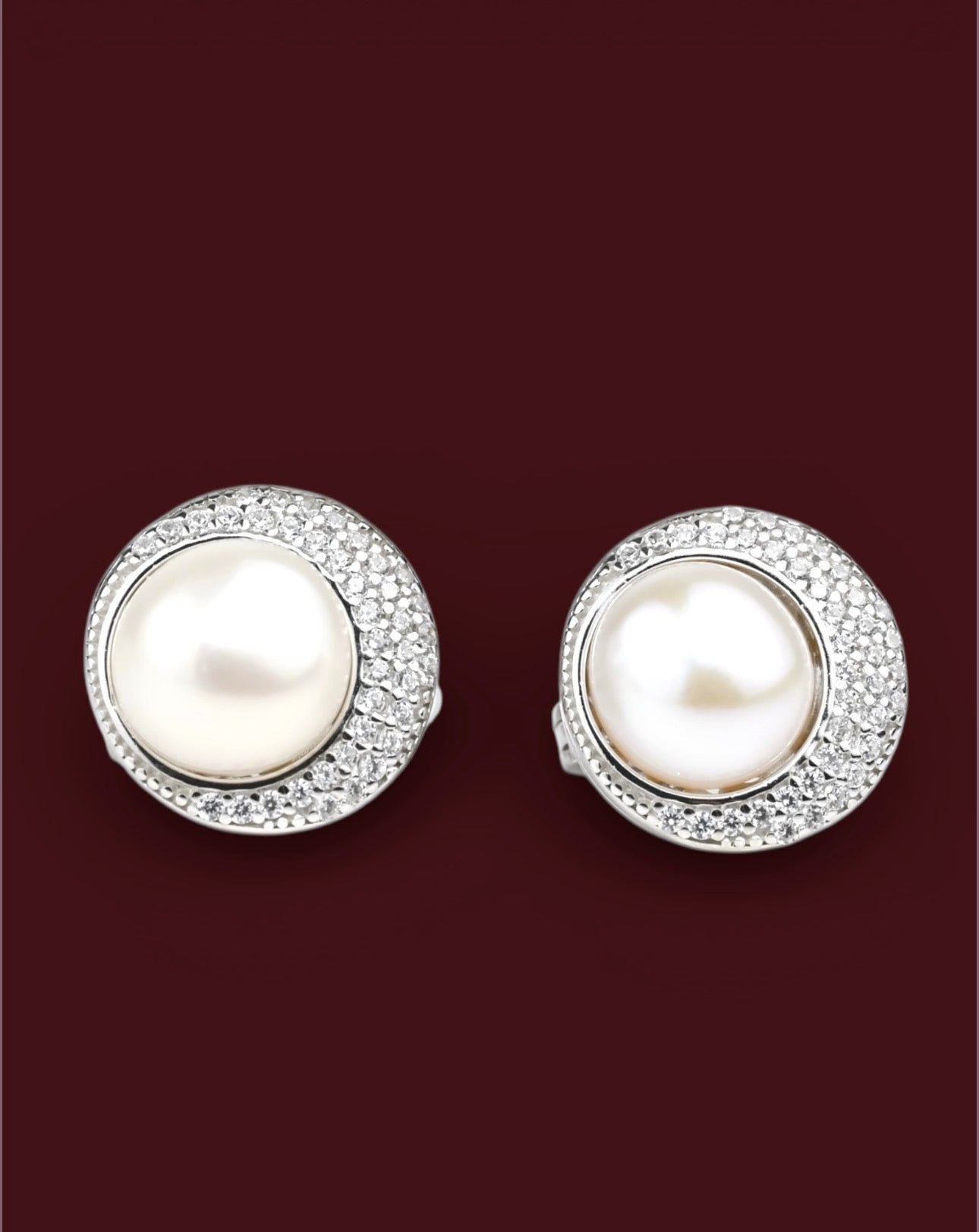 Silver Set with Pearl