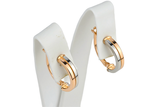 Rose&White Gold Earrings