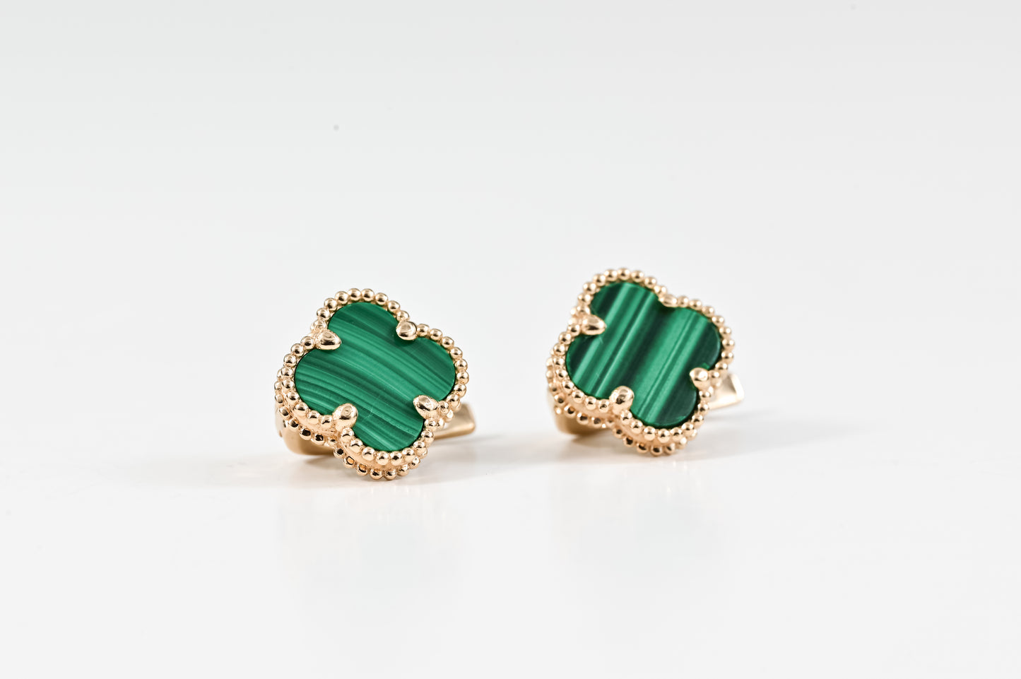 Earrings Malachite