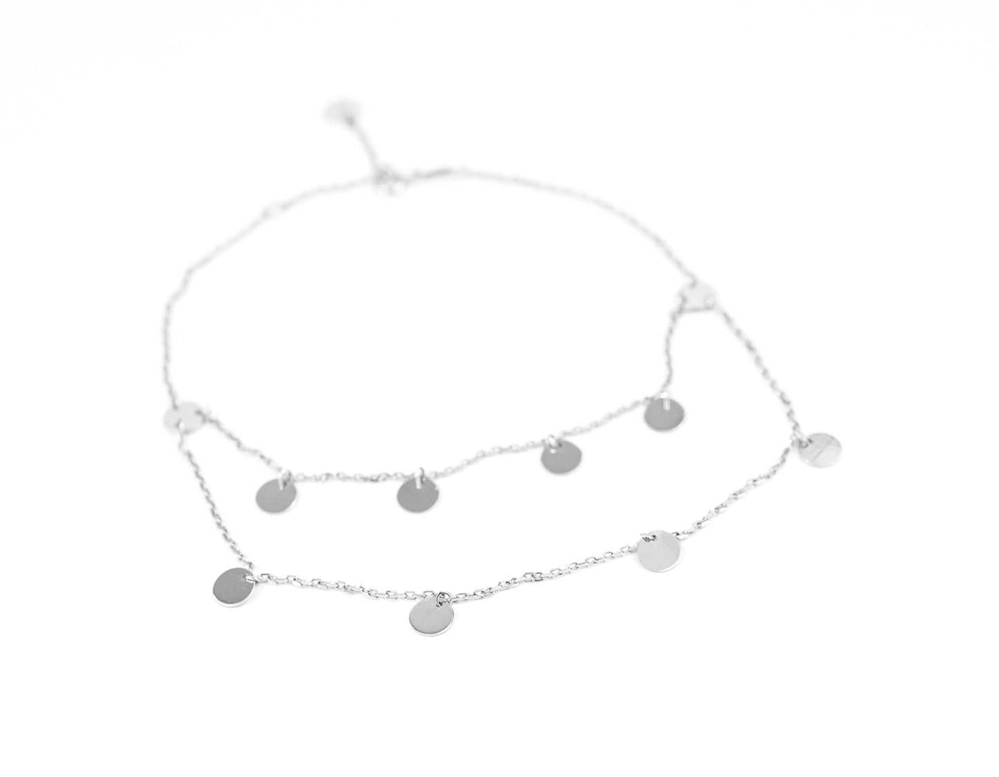 White Gold Double Anklet