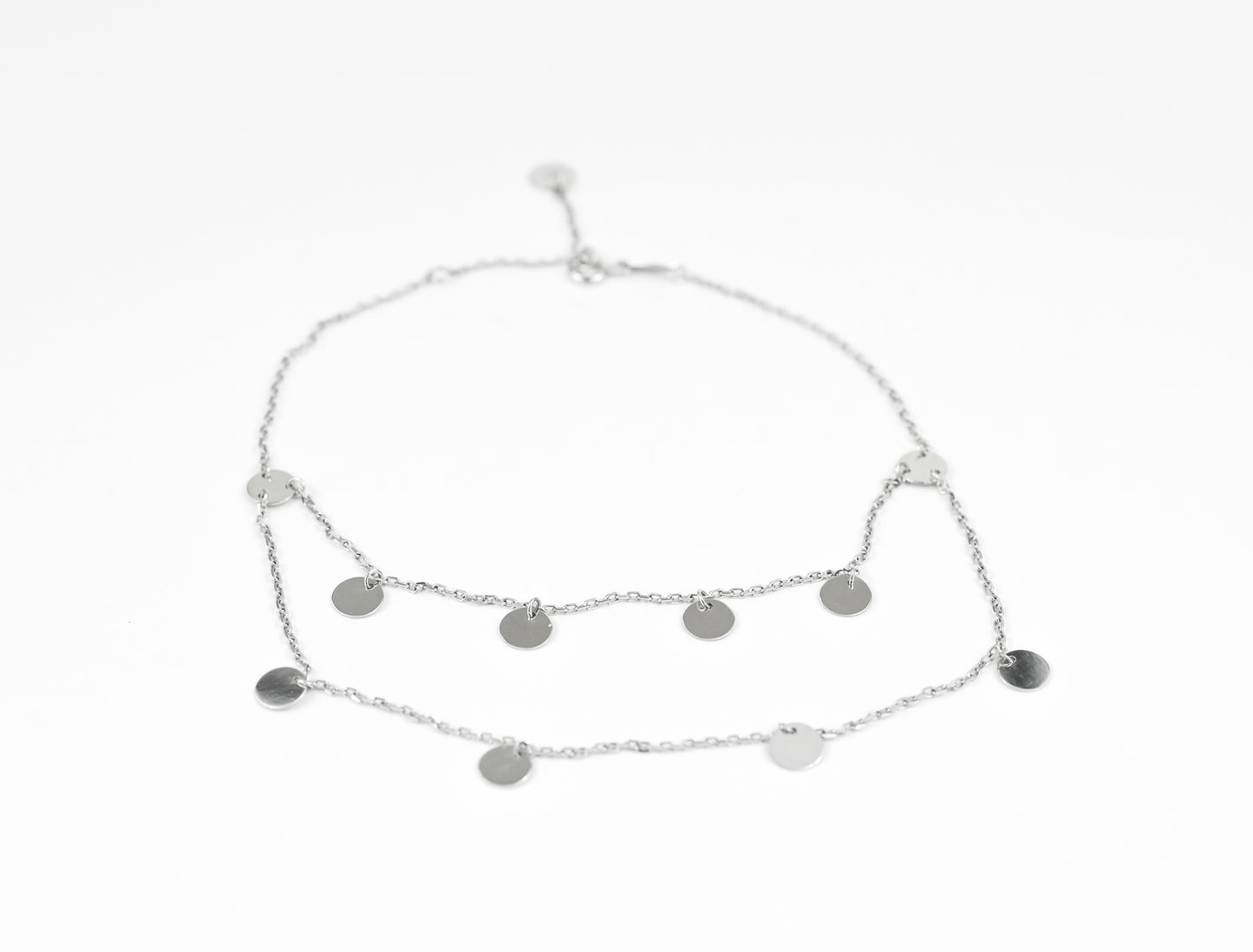 White Gold Double Anklet