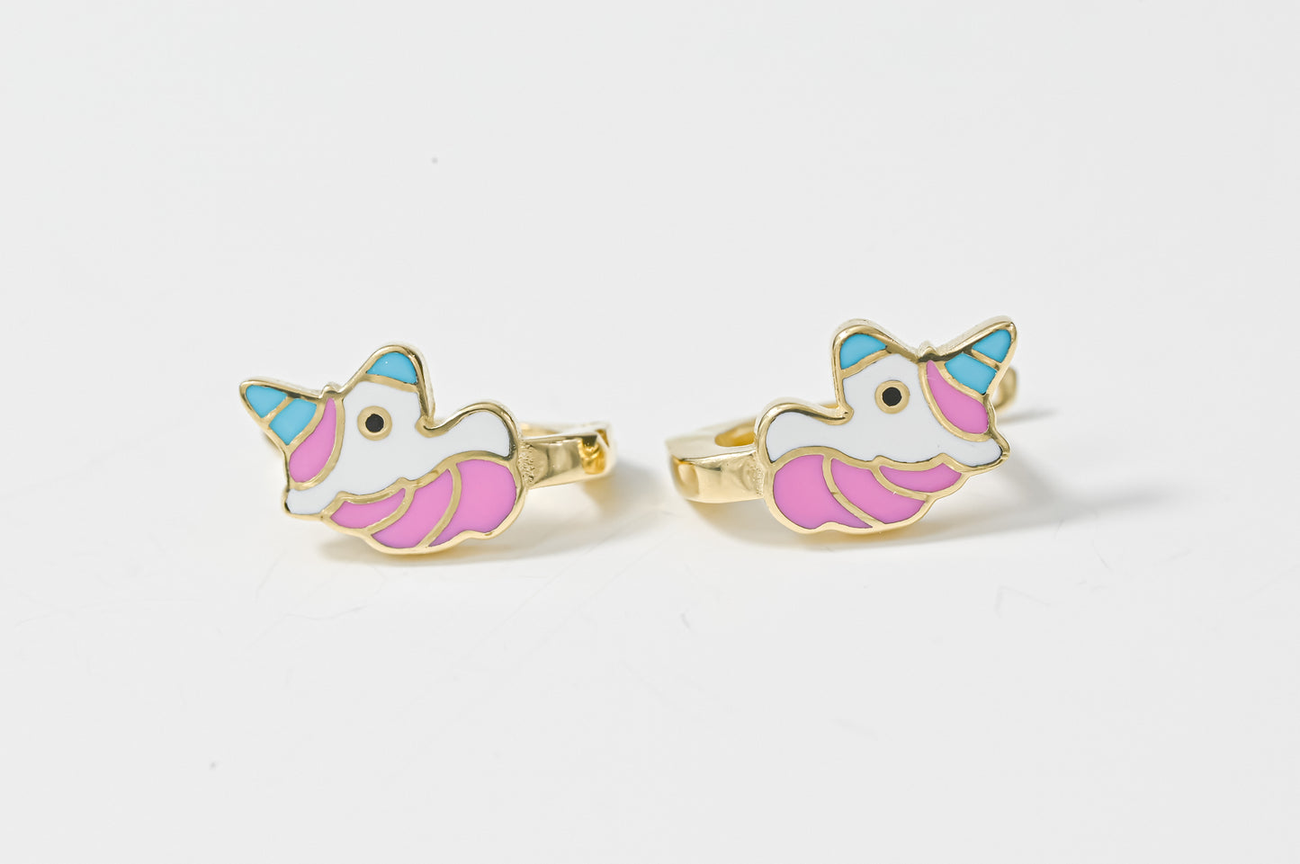 Kids Earrings Purple Unicorn