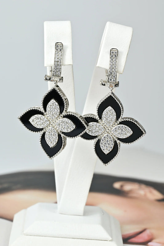 Earrings Onyx