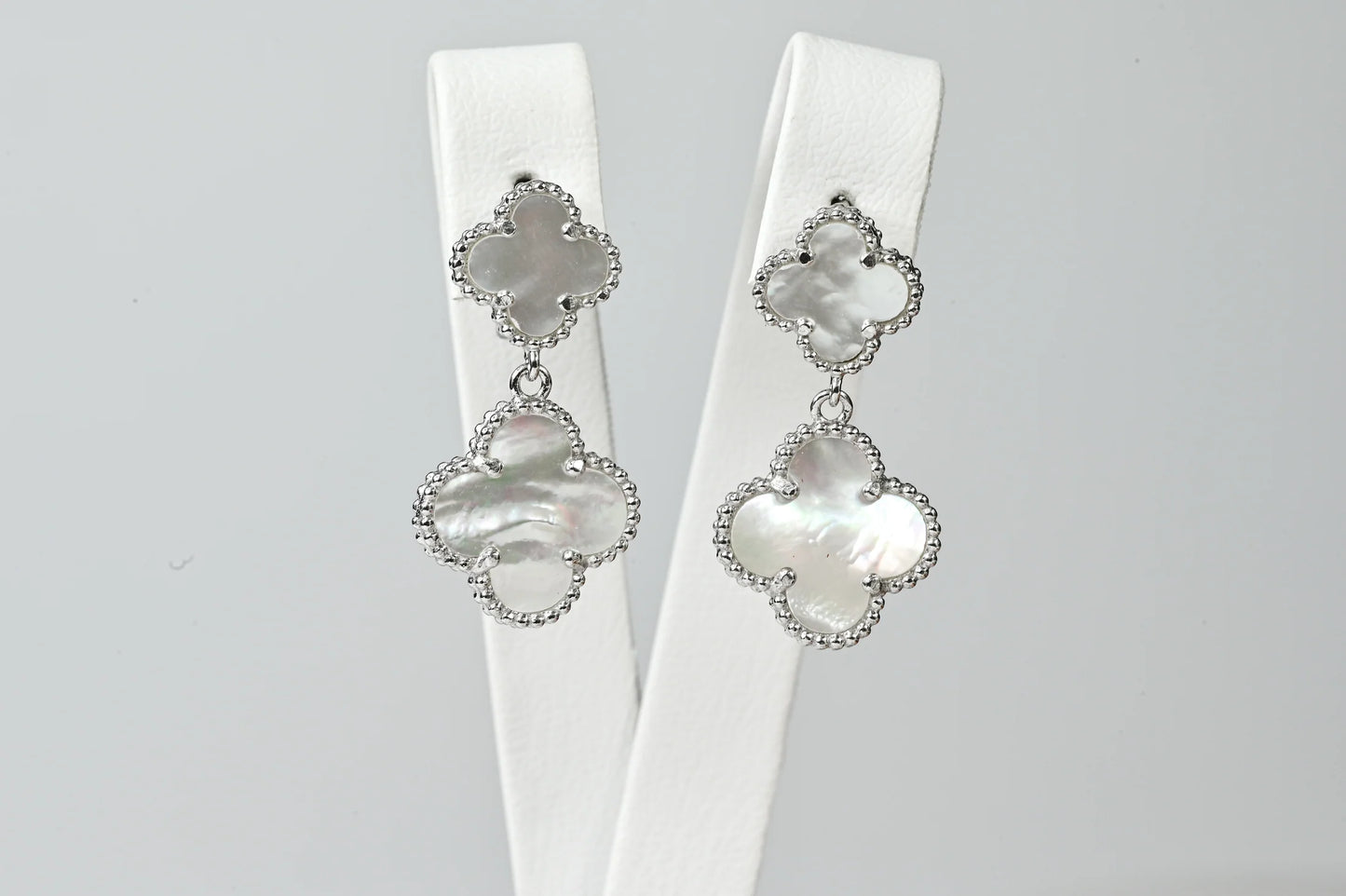 Silver Jewelry Set Mother of Pearl (Earrings,Ring)