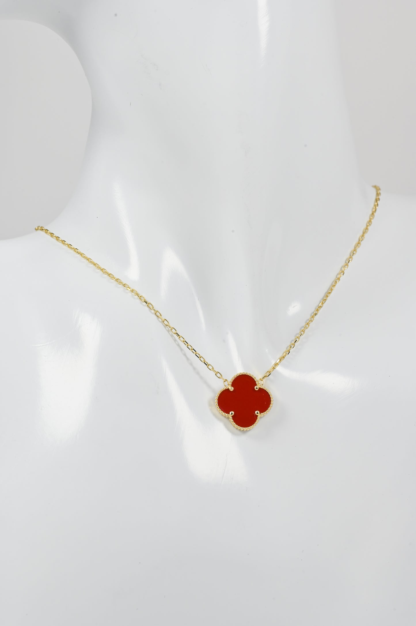 Necklace Red clover