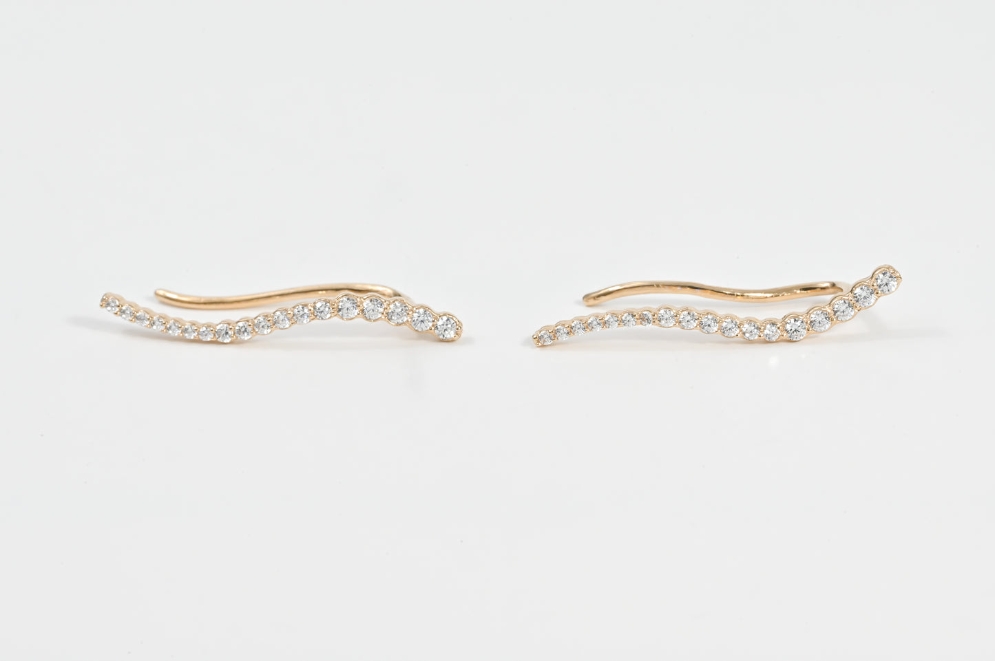 Cuff Earrings with Zirconia stones