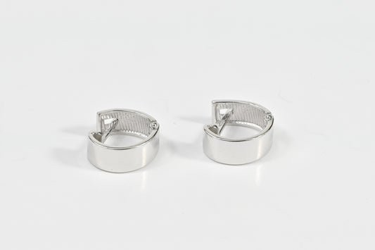 Hoop Earrings White Gold