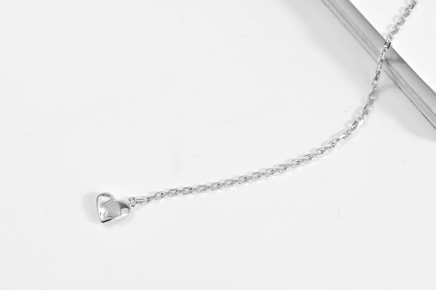 Necklace Tie Love White Gold