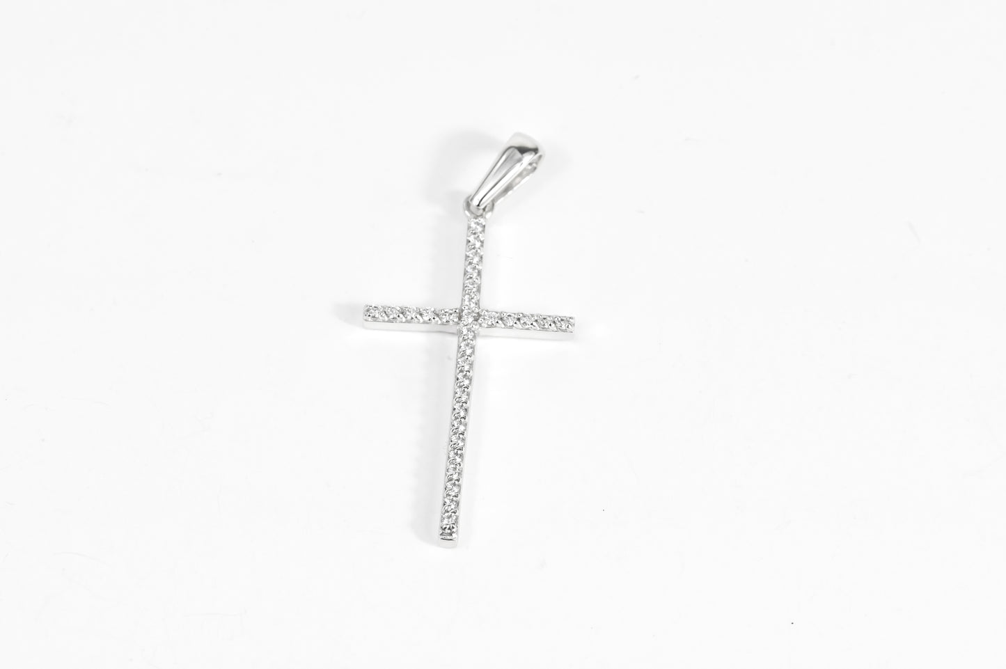 White Gold Cross Pendant