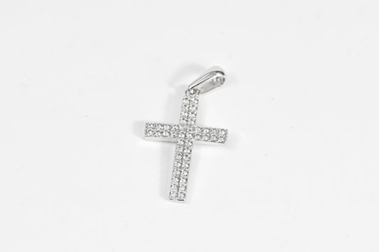 White Gold Cross Pendant