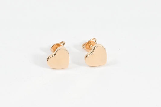 Hearts Earrings Rose Gold