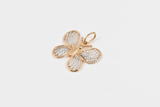 Pendant Butterfly White&Rose Gold