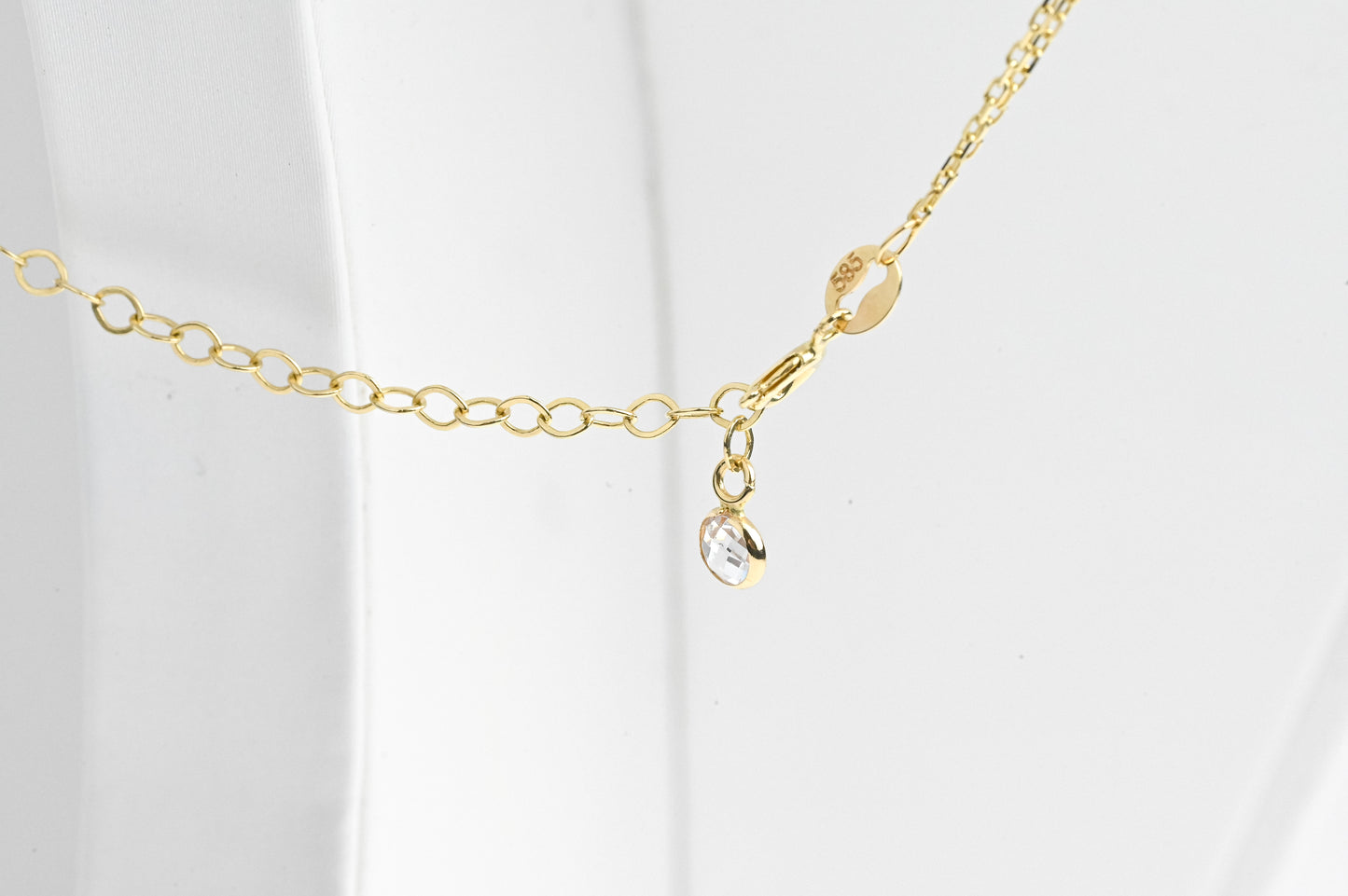 Necklace Hearts Yellow Gold