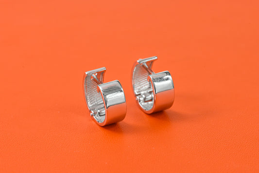 Earrings Minimalist White Gold