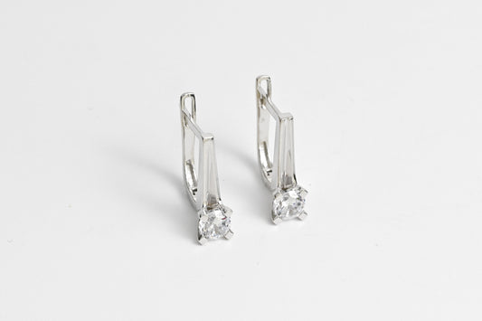 White Gold Earrings