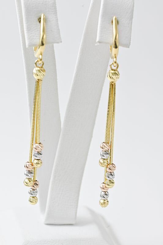 Dangle Earrings Yellow Gold