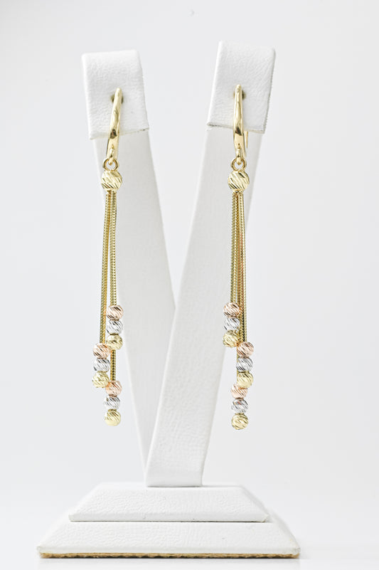 Dangle Earrings Yellow Gold