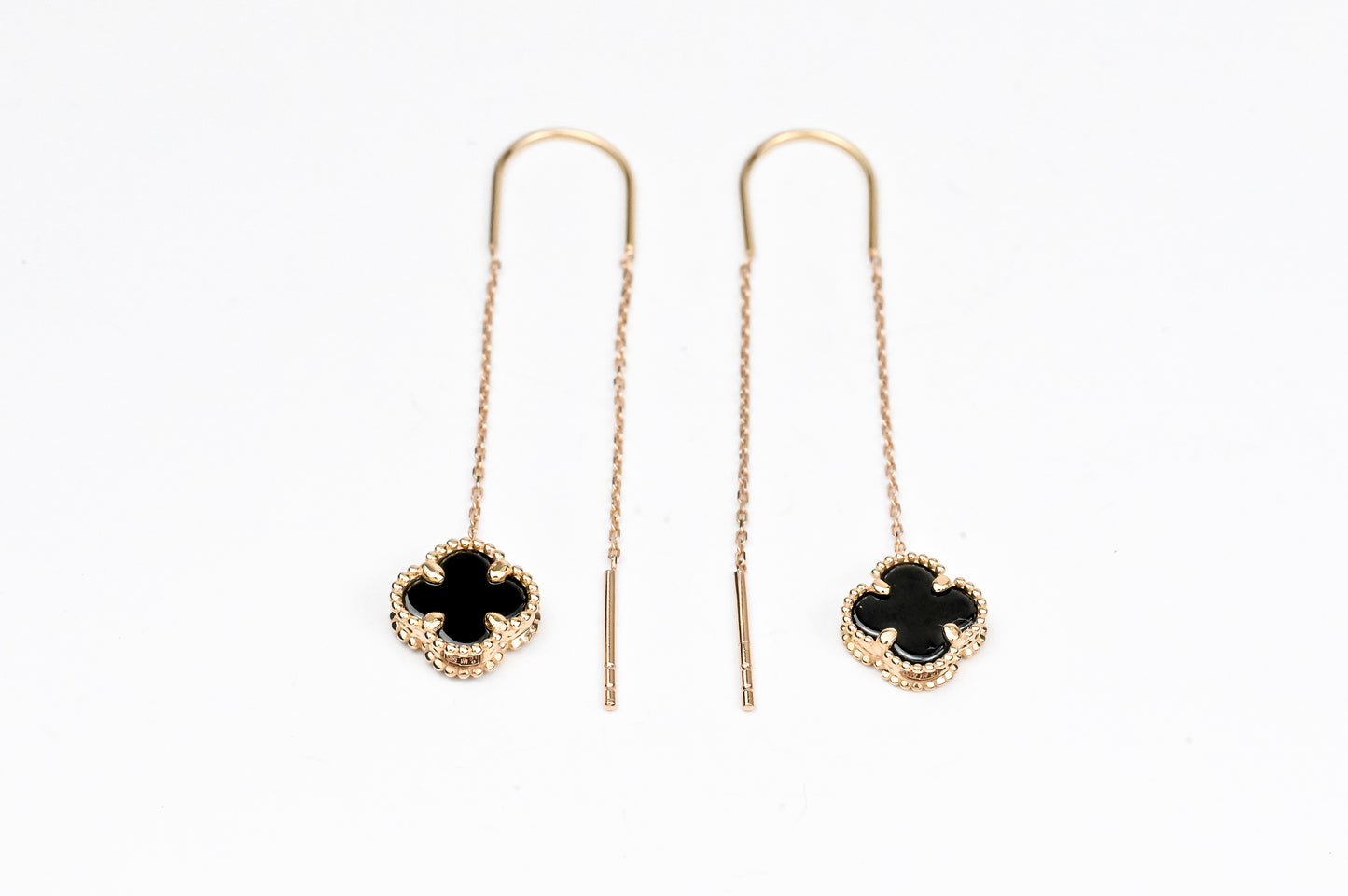 Thread clover Earrings