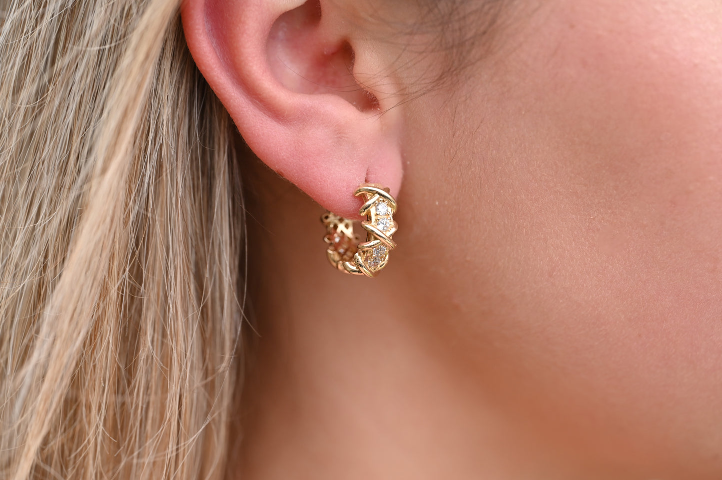 Yellow Gold Hoop Earrings