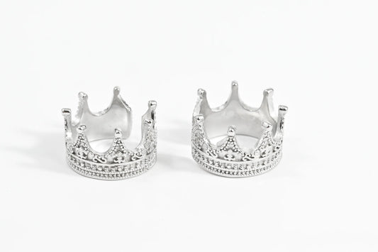 Cuff Silver Earrings Crown