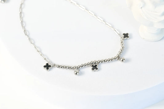 Silver Anklet with Charm