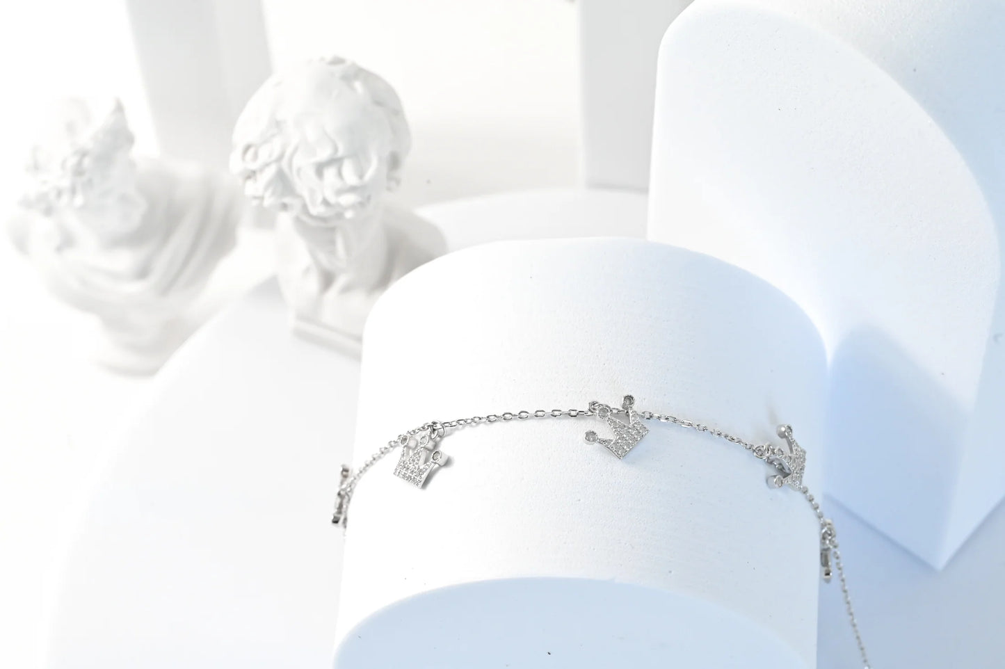 Silver Anklet Crown