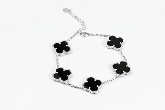 Silver Bracelet Onyx