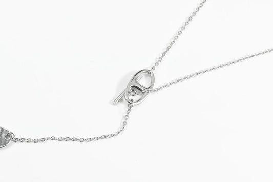 Silver Necklace Tie