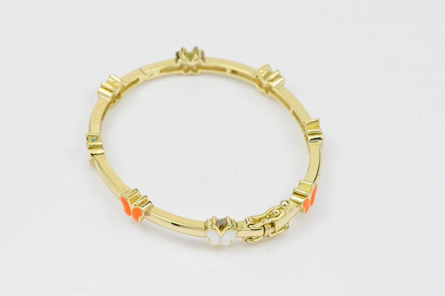 Kids Bracelet Butterfly Gold Plated