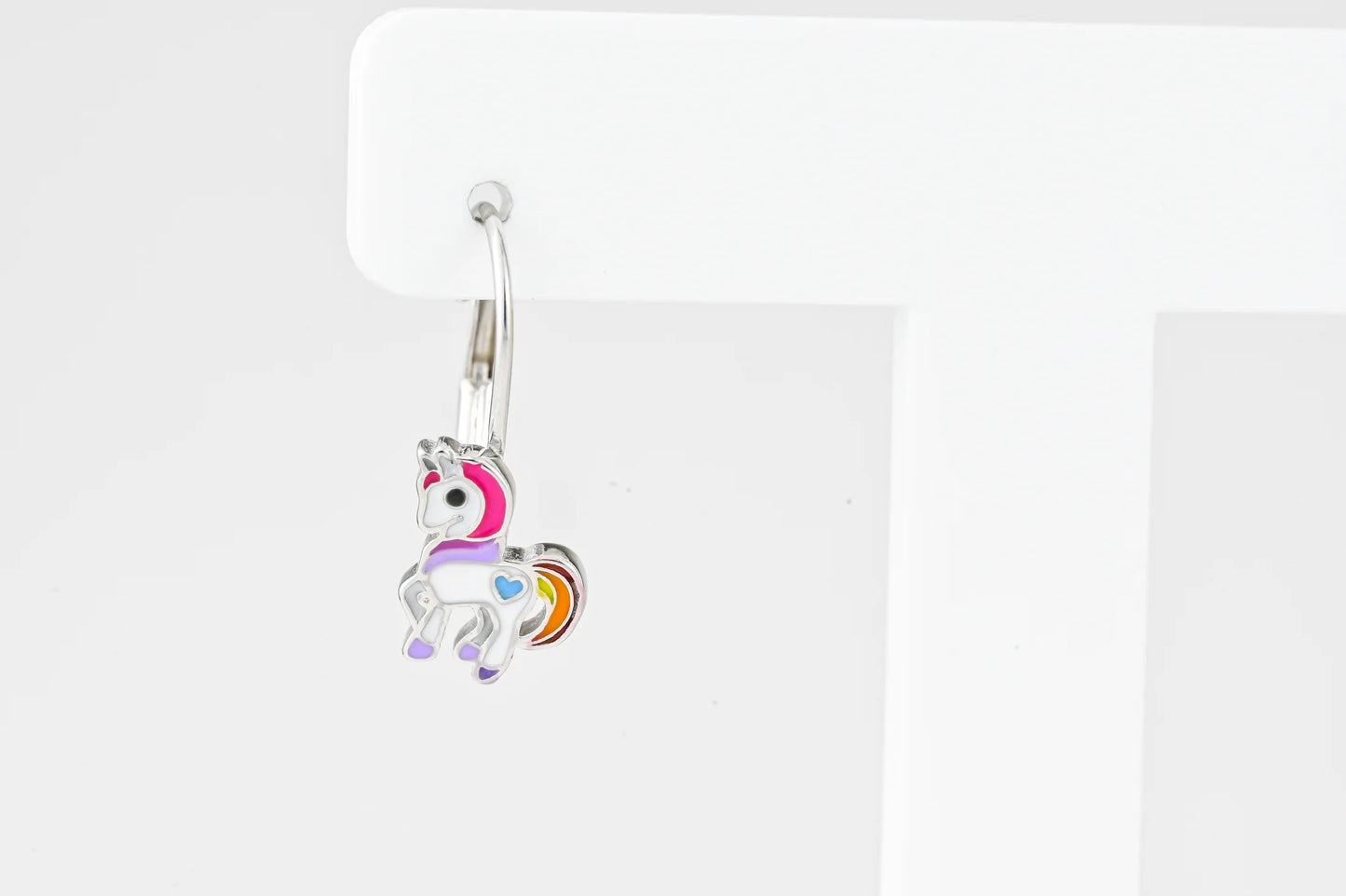 Kids Silver Earrings Unicorn