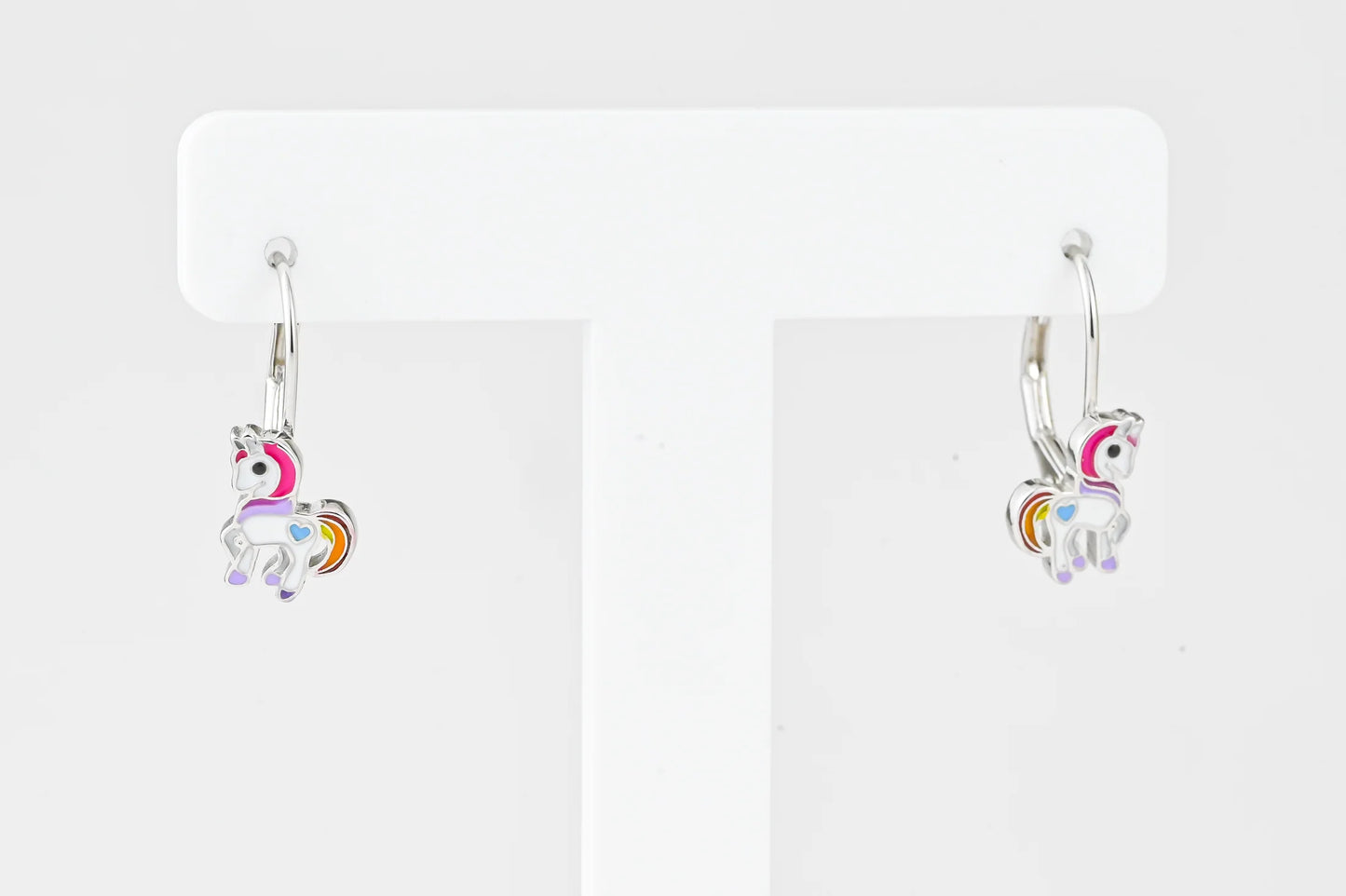 Kids Silver Earrings Unicorn