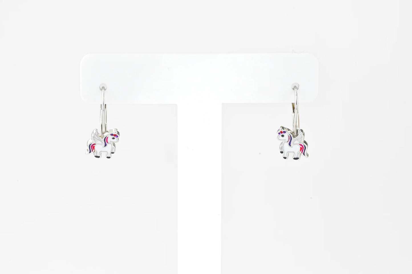 Kids Silver Earrings Unicorn