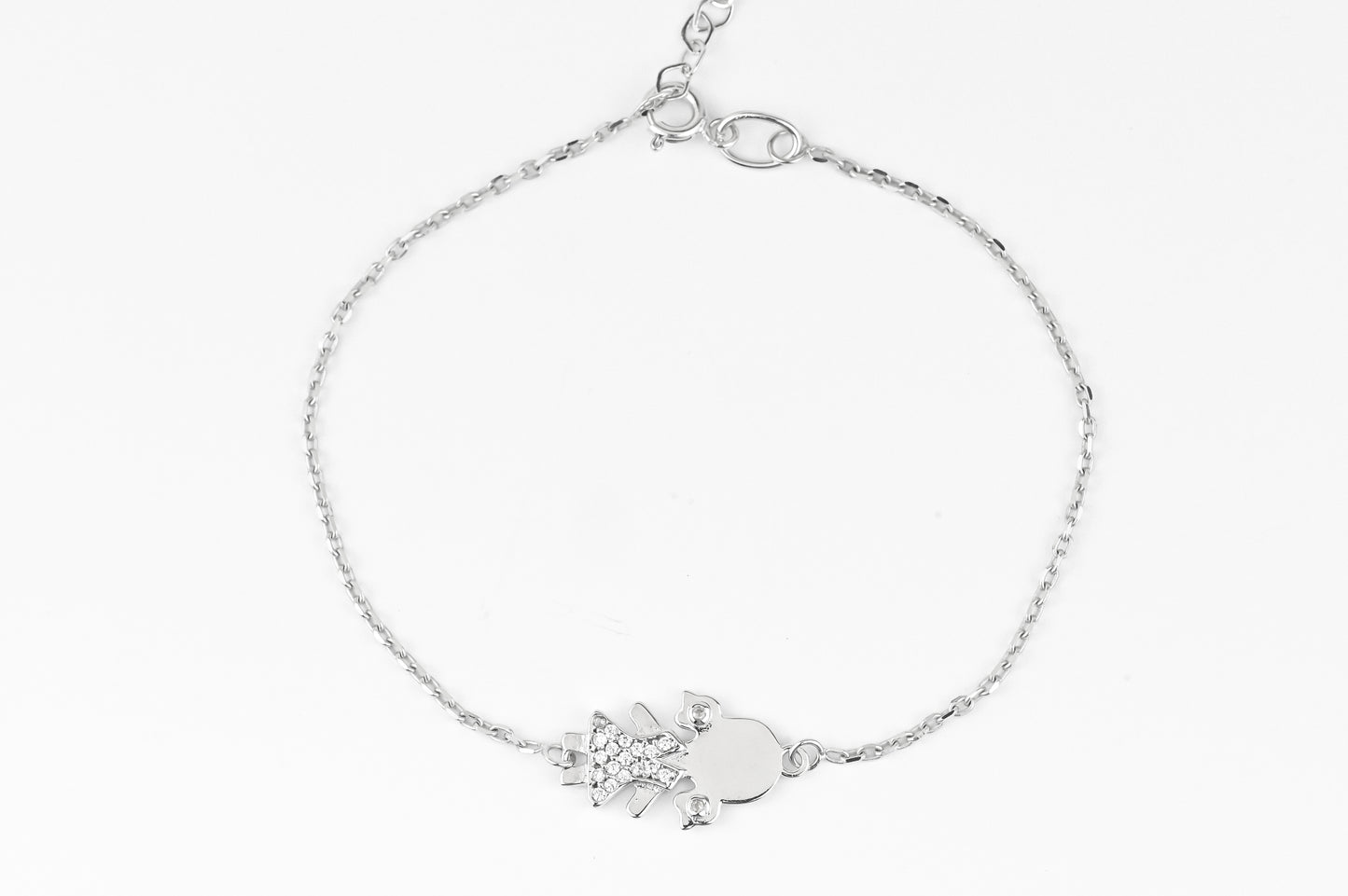 Bracelet "Girl" White Gold